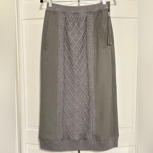 Elegant Zucca Gray Women's Medi Skirt